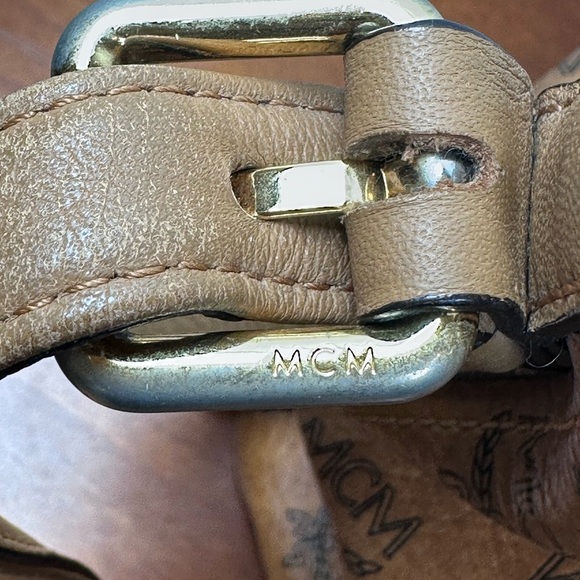 MCM Cognac Leather Hobo Bag - Picture 5 of 15